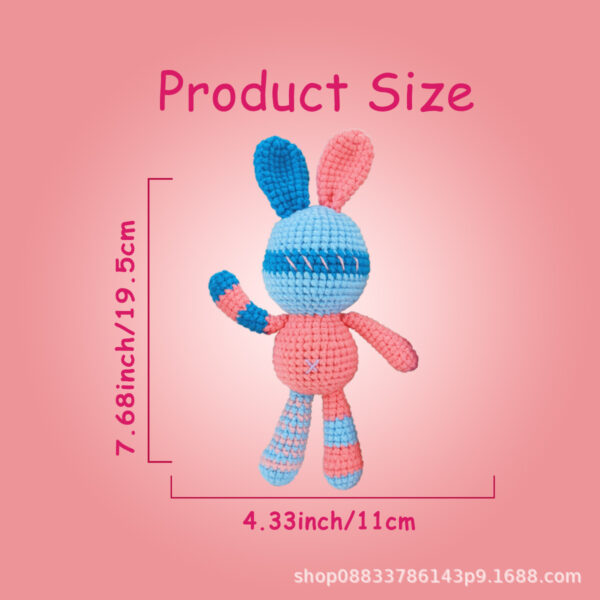 Gray Bunny with Tiny Carrot Crochet Kit for Beginners