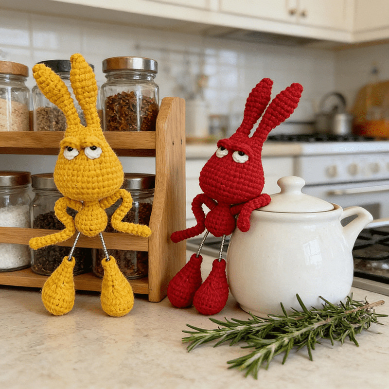 Cute Sassy Bunny Crochet Project - Beginner-Friendly DIY Kit for Adults & Kids