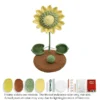 DIY 3D Sunflower Crochet Kit for Beginners (Yellow Yarn + Tools)