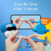 Blue Whale Crochet Plush Kit for Beginners