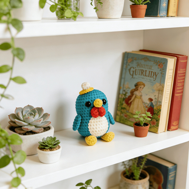 Fluffy Chick Crochet Project - Beginner-Friendly DIY Kit for Adults & Kids