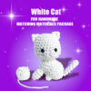 White Cat Crochet Plush Kit for Beginners