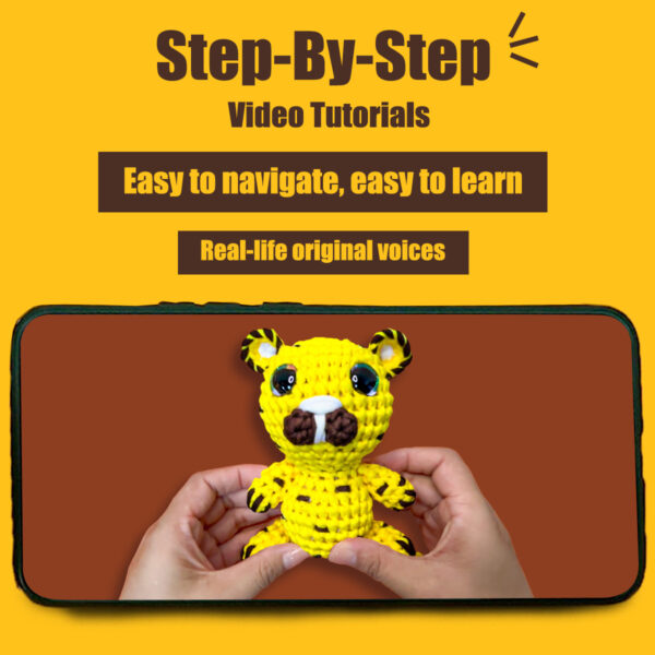 Leopard Crochet Plush Kit for Beginners