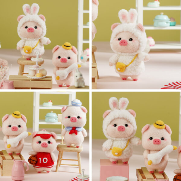 4Pcs Cola Pig Doll Needle Felting DIY Kit for Beginners | Hookcrafters