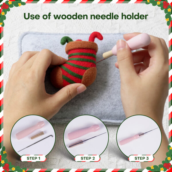 Santa Claus Needle Felting DIY Kit for Beginners | Hookcrafters