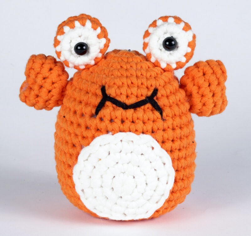 Crochet crab for under the sea nursery decor