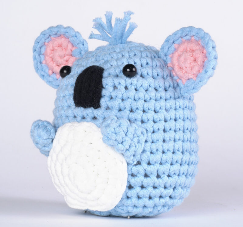Koala crochet kit as handmade baby shower gift