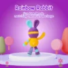 Rainbow bunny crochet kit for beginners full set