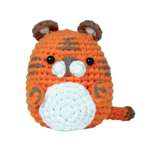 Cartoon tiger crochet kit for beginners full set
