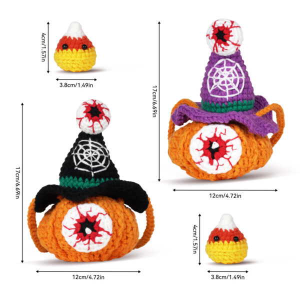 Pumpkin backpack crochet kit for beginners full set