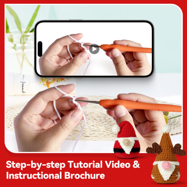 Beginner christmas crochet step-by-step tutorial