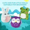 beginner crochet kit Frog owl bunny combo crochet kit for beginners full set
