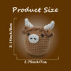 beginner crochet kit Crochet highland cow for rustic farmhouse decor