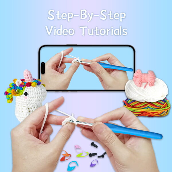 Beginner unicorn crochet step-by-step tutorial