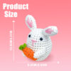 Beginner carrot bunny crochet step-by-step tutorial