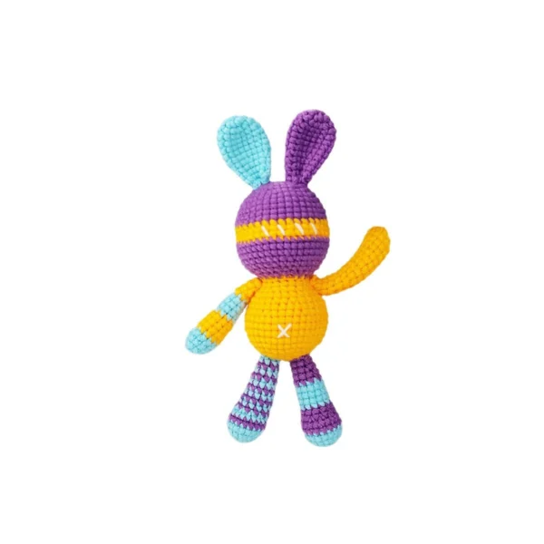 Beginner rainbow bunny crochet step-by-step tutorial
