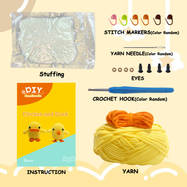 chick crochet kit Crochet chick and duckling for easter basket