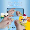 christmas crochet craft Beginner christmas snowman crochet step-by-step tutorial