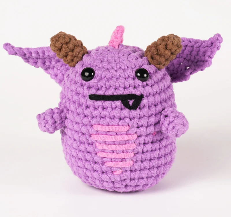 Crochet pterodactyl for dinosaur nursery decor