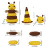Finished bee stacking crochet toy
