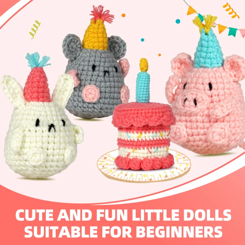 Beginner birthday crochet step-by-step tutorial