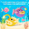 diy craft kit for kids Anglerfish crochet kit as kids gift