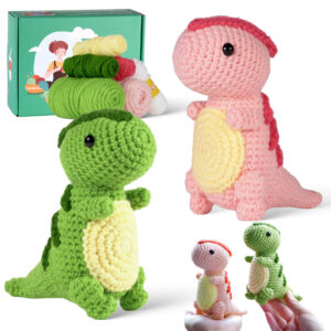 Saurolophus crochet kit for beginners full set