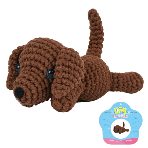 Golden retriever ear crochet step tutorial