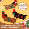 easy small crochet project Dachshund crochet kit as dog lover gift