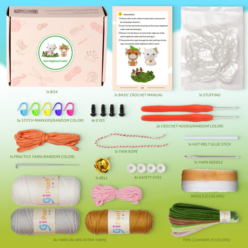 Highland cow plush for farm nursery decor