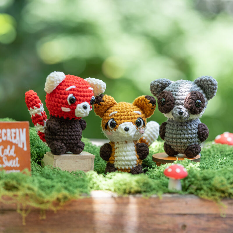 Beginner woodland animal crochet step-by-step tutorial