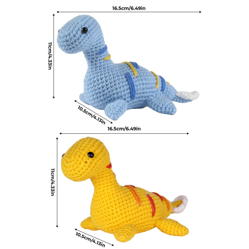 Beginner plesiosaur crochet step-by-step tutorial