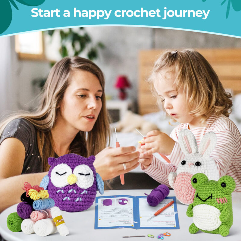 Beginner woodland animal crochet step-by-step tutorial