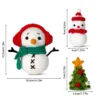 Snowman crochet kit as christmas handmade gift