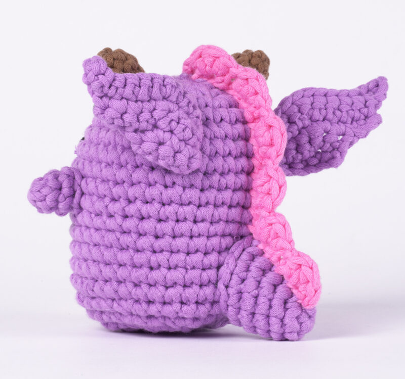 Beginner pterodactyl crochet step-by-step tutorial