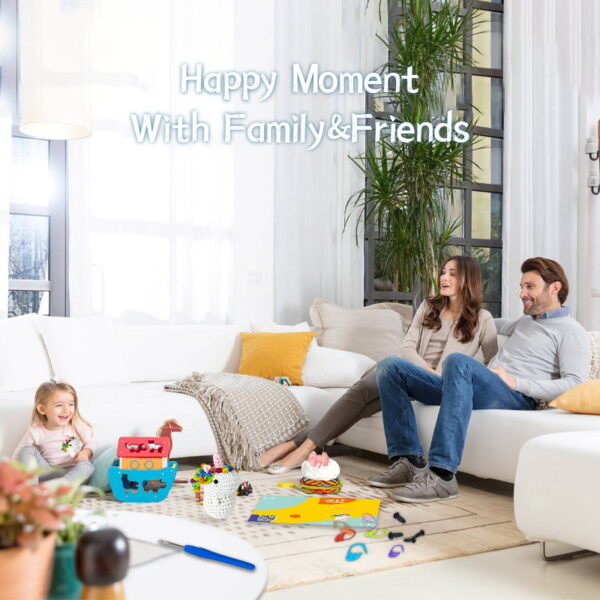 Finished magical rainbow unicorn crochet doll