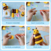 Bee stacking crochet kit for beginners full set