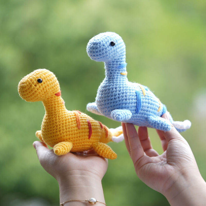 Plesiosaur crochet kit as handmade kids birthday gift