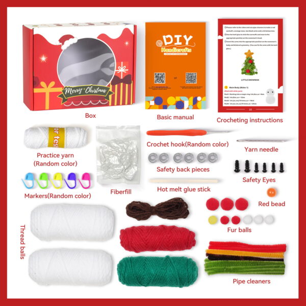 Snowman Combo Crochet Kit for Beginners | Hookcrafters