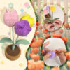 spring decor diy Beginner tulip flower crochet step-by-step tutorial