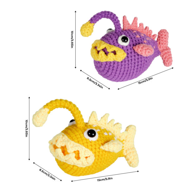 weekend crochet project Yarn for anglerfish beginner crochet kit