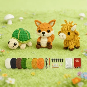 O1CN01tIctDo1vQ5GCTUhDu_!!2212781236166-0-cib Turtle Fox Calf Knitting Material Pack